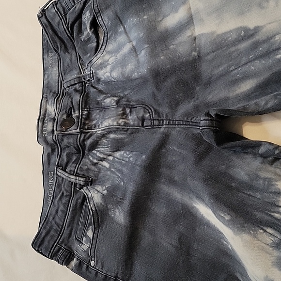 ANA Women's Jegging Gray Tie Dye Jeans Mid-Rise Size 28 - Picture 10 of 12